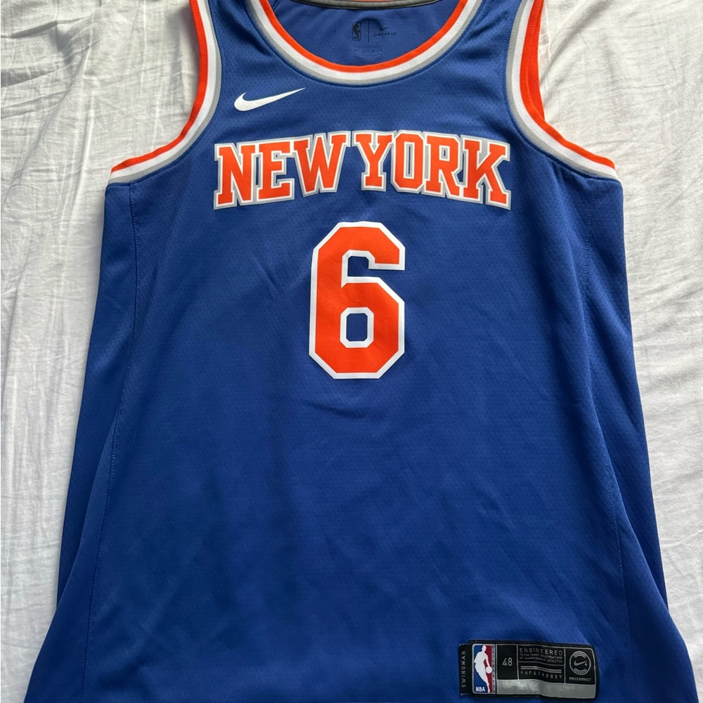 Kristaps Porzingis New York Knicks Swingman Jersey Icon Edition, Large